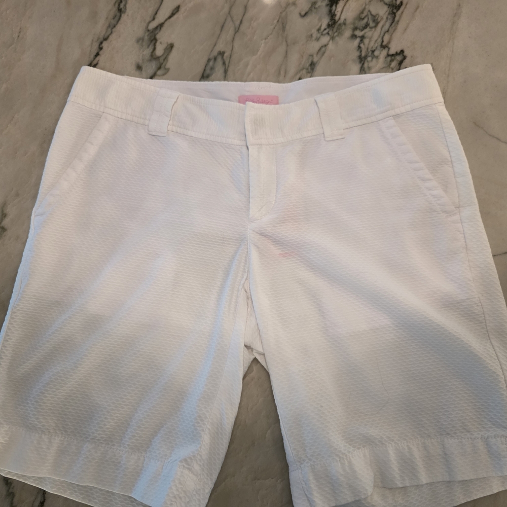 Lilly Pulitzer Colette Skort Style #26754 White Bermuda Shorts
